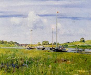 William Merritt Chase : At the Boat Landing